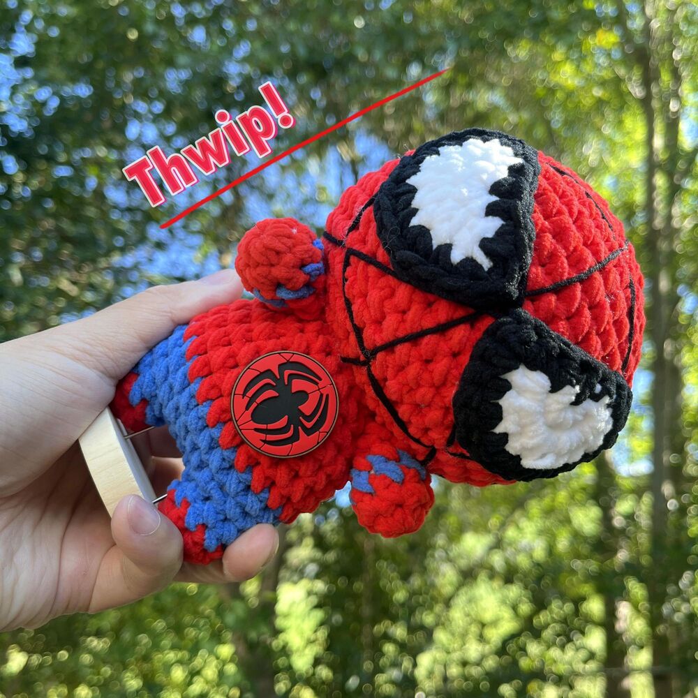 Spiderman Crochet Doll | Amigurumi Superhero Plush | Cute Spiderman Decor Gift